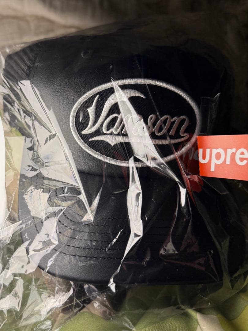 帽子 supreme vanson leather mesh back 6-panel