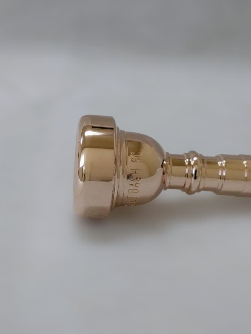 Bach トランペットマウスピース　5C　ピンクゴールド