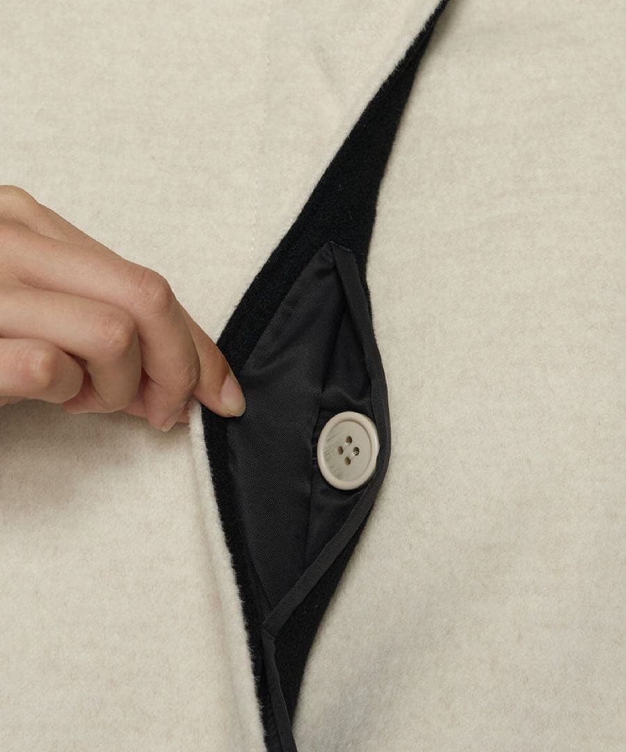 【お値下げ】 コムサプラチナ K.T アンゴラウール ・Aラインショートコート