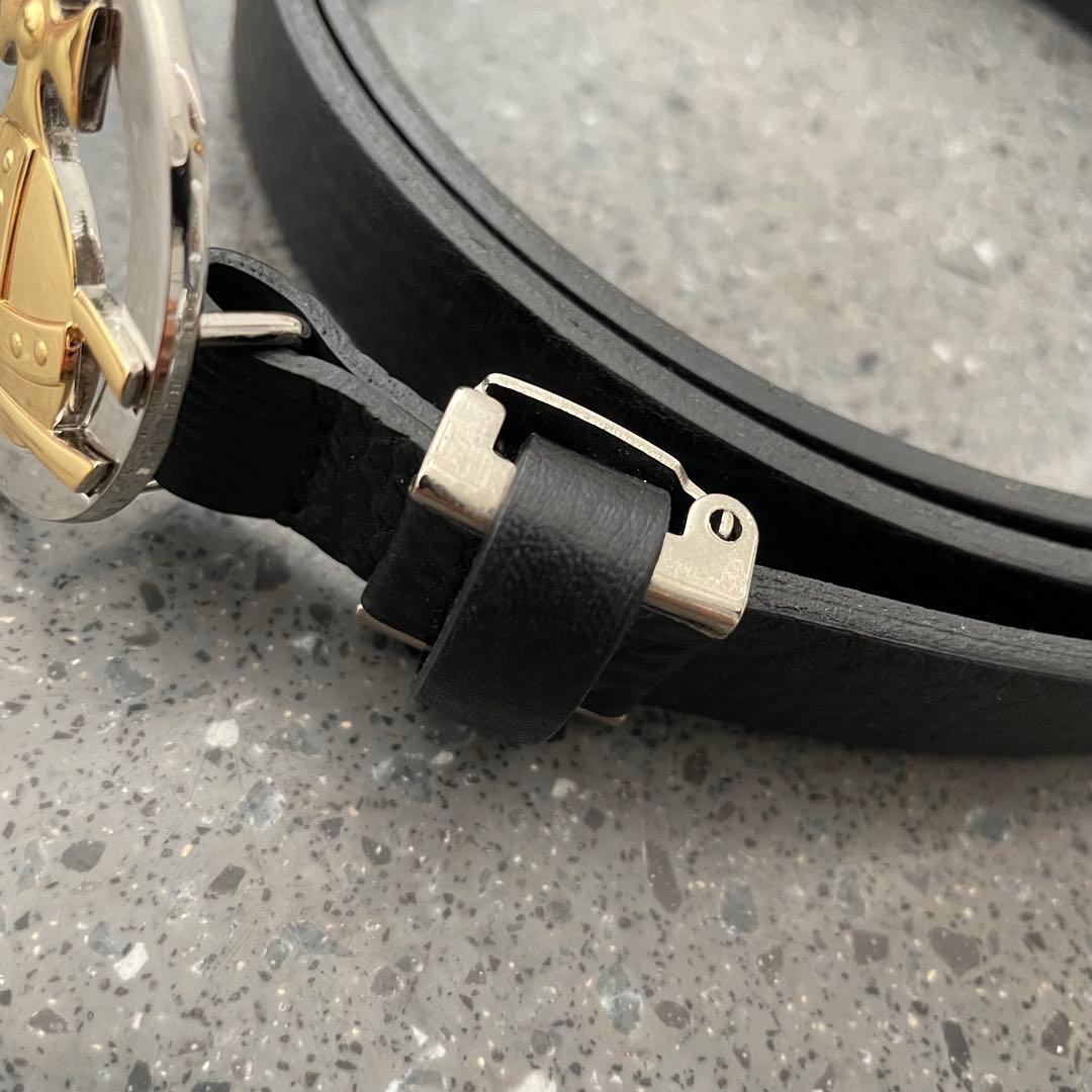 【Vivienne Westwood】オーブ　レザー　ベルト　黒　極美品