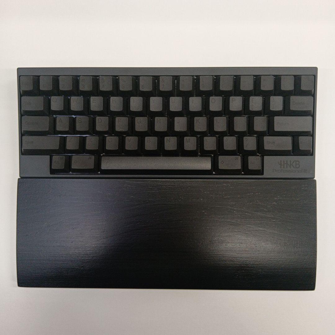 パイン集成材 HHKB用 手作りパームレスト兼キーボードルーフ シン漆黒