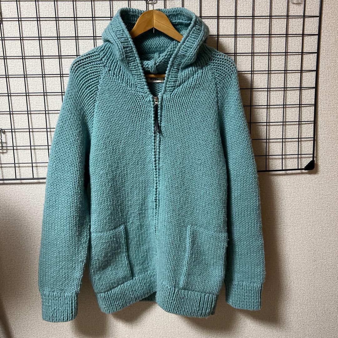 ⭐️希少⭐️ロンハーマン ジップアップニット Lサイズ 厚手 カウチン フード 美品