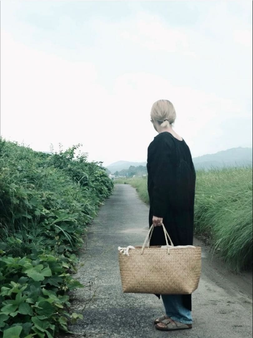 水草(カチュー)ピクニックバッグ トートバッグ　Lサイズ