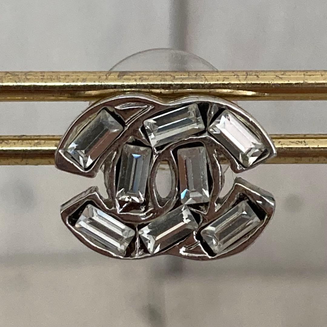 CHANEL シャネル ピアス ココマーク ラインストーン 片方のみ