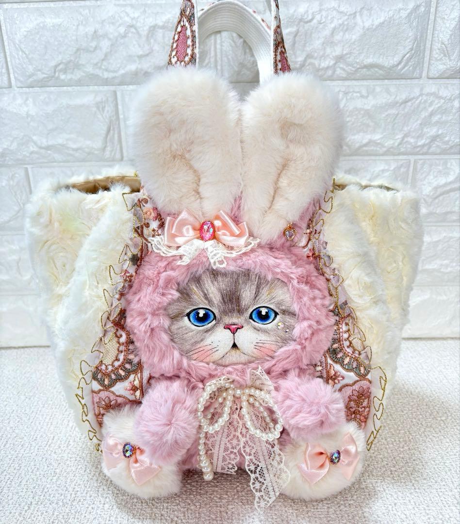 く*さ様 コヤンイサムチョン　ハンドメイド　 ファーバッグ　ルミちゃん　ピンクう