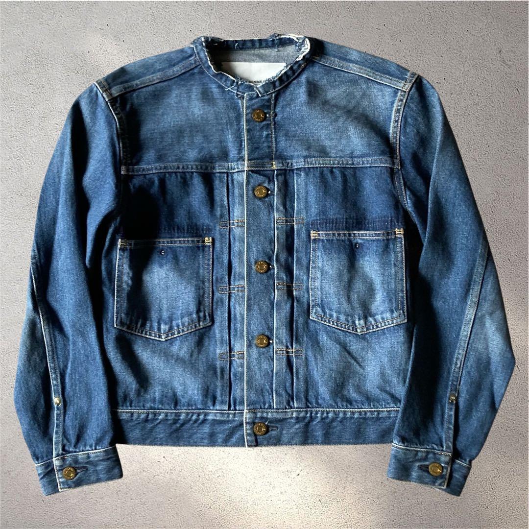 IENA ⭐️良品　リメイクタックデニムブルゾン ノーカラー　36