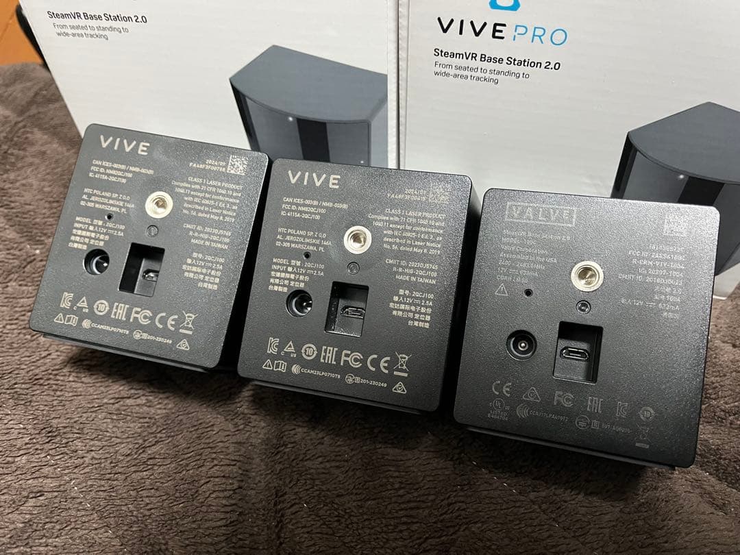 【動作品】VIVE 3.0 ベースステーション2.0 INDEXコントローラー