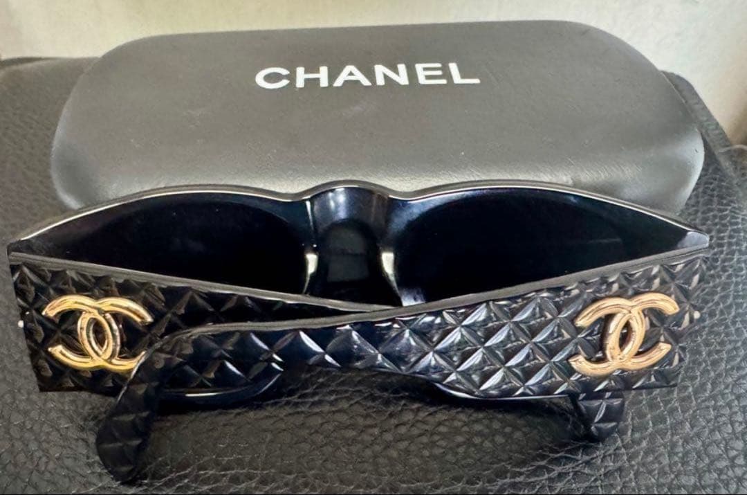 鑑定済 CHANEL サングラス マトラッセ 94305