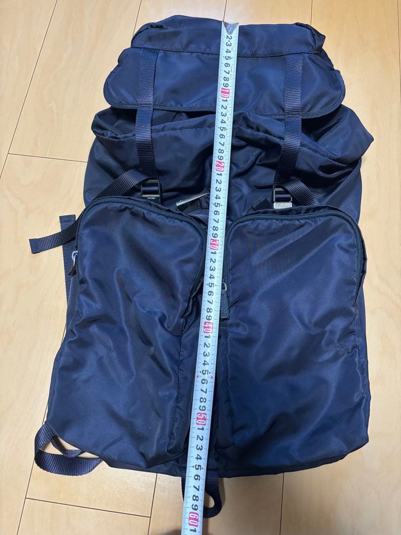 付属品あり　PRADA V136 リュック バックパック　ダークネイビー　濃紺