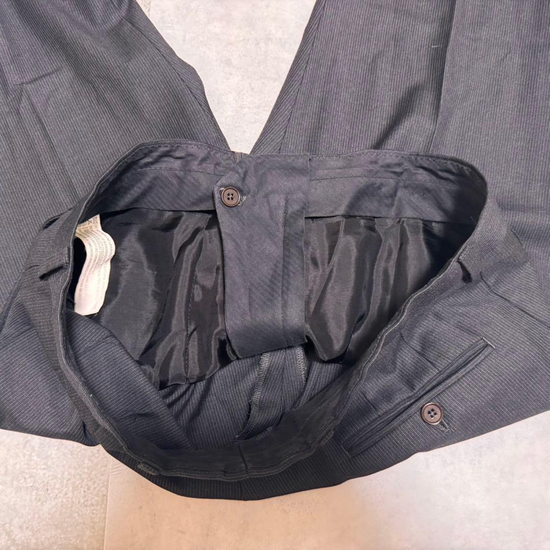 【美品】ポールスミス セットアップスーツ ストライプ グレー フローラル