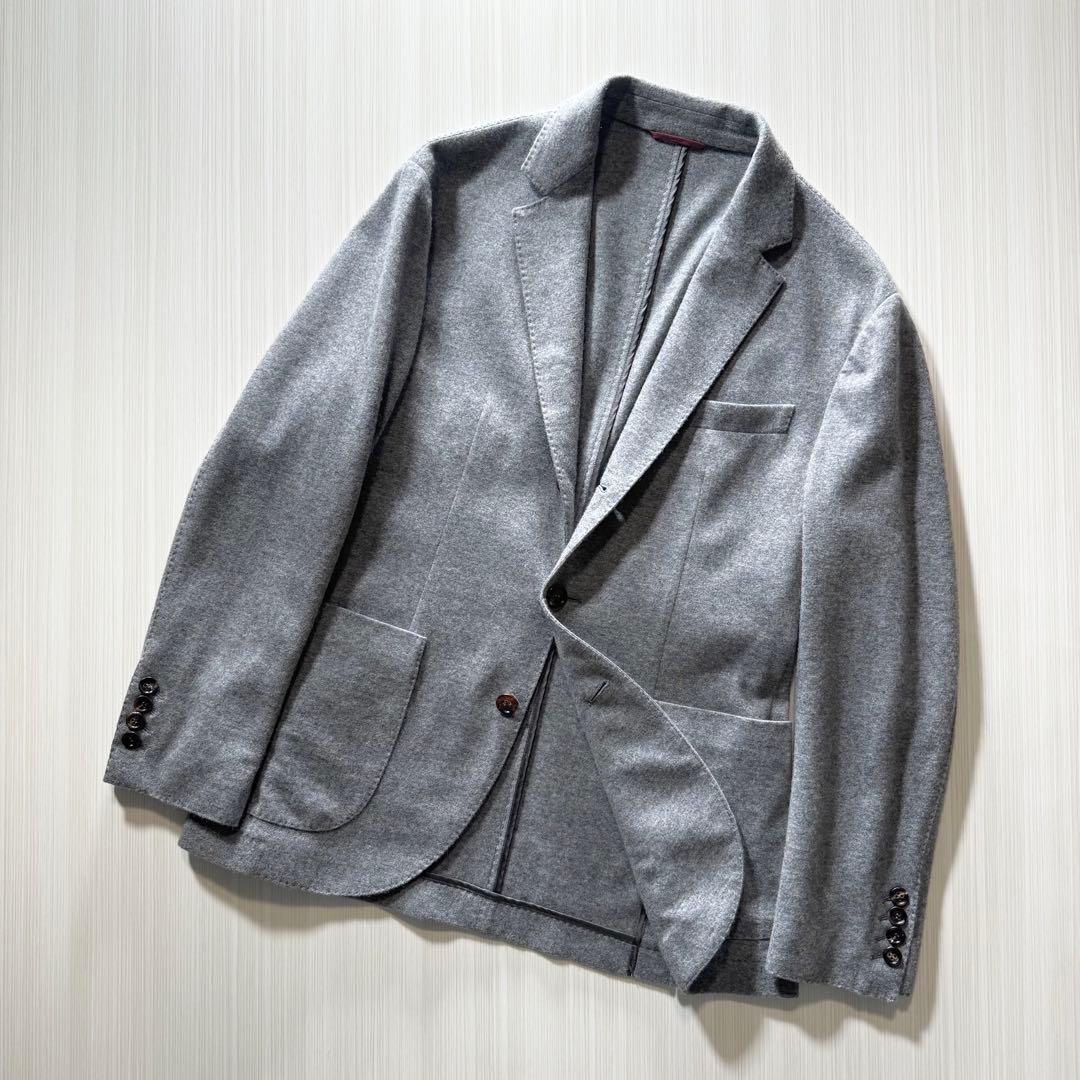 R05★美品★極上カシミヤ100% ジャージージャケット ブルネロクチネリ