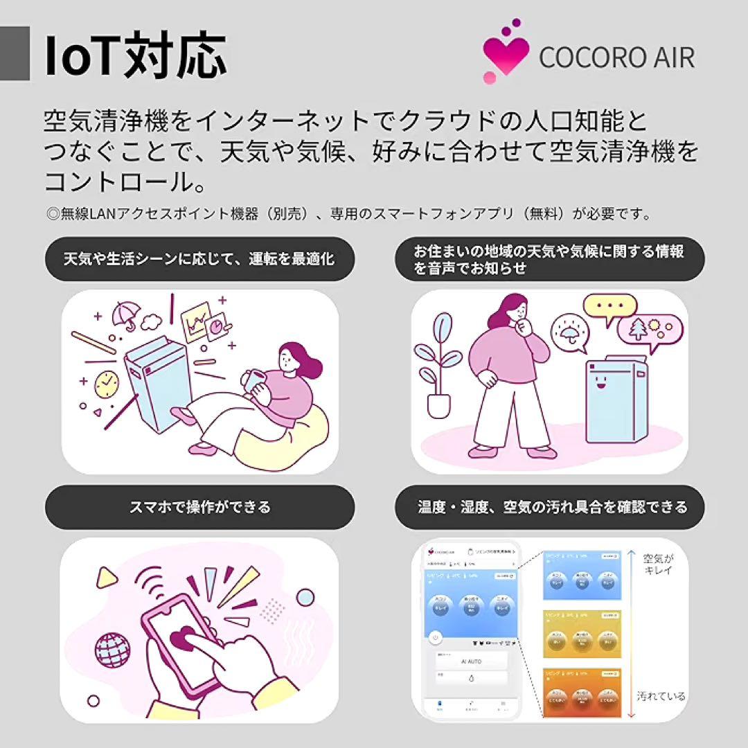 2024年製SHARP NEXT加湿空気清掃機 ホワイト　KI-SX70-W