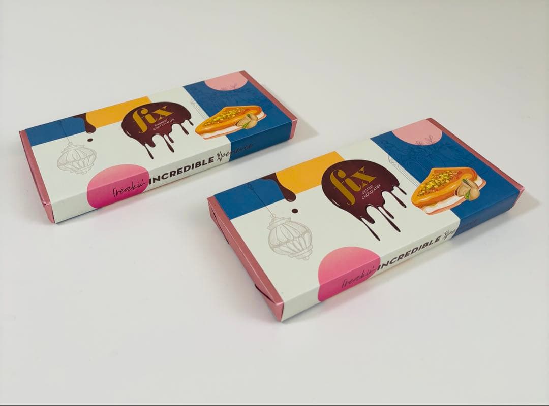 ドバイチョコfix dessert chocolatierピスタチオ味 2個売り