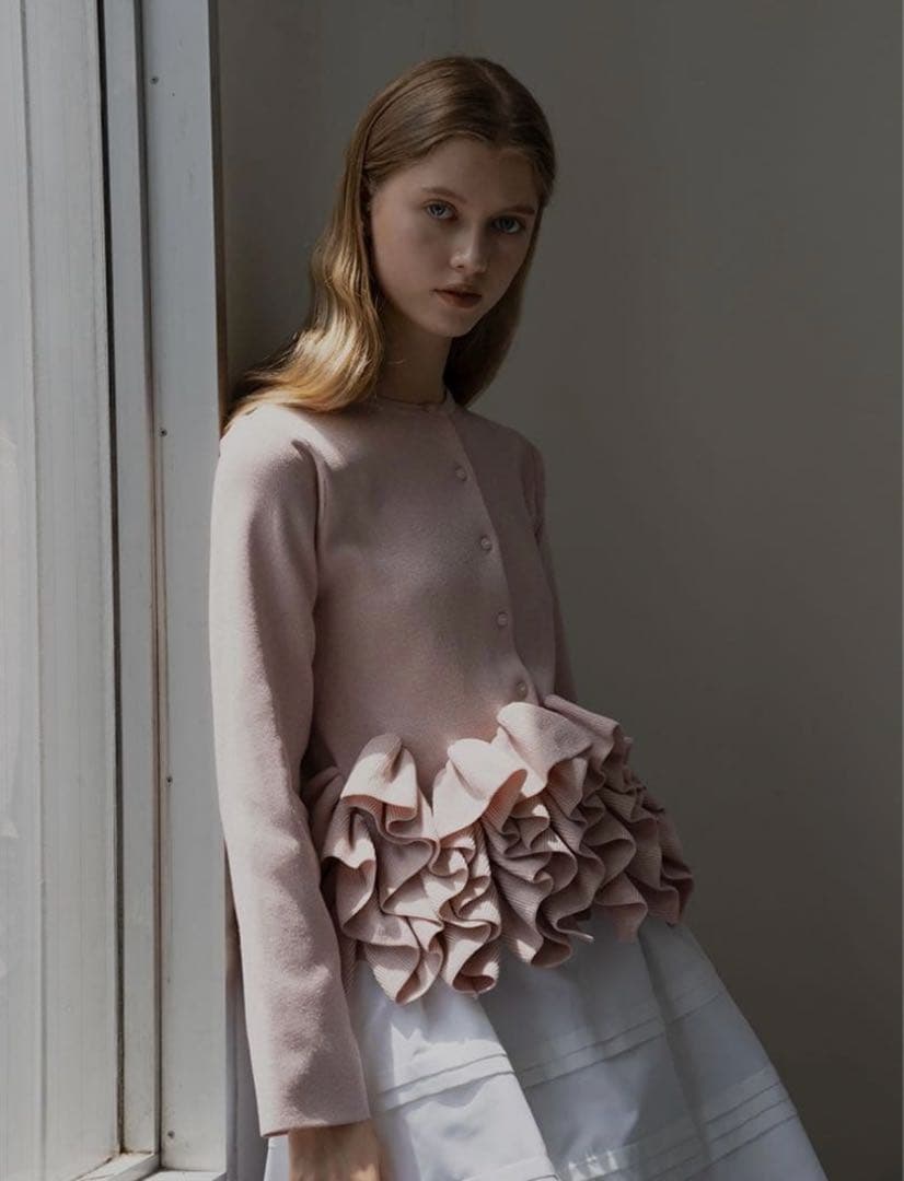 正規品TRÈFLE+1 / ラメスワンカーディガン