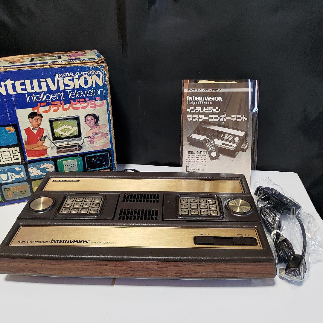★箱説付き★バンダイ国内版インテレビジョン本体&ソフト3本つき　中古動作品現状渡