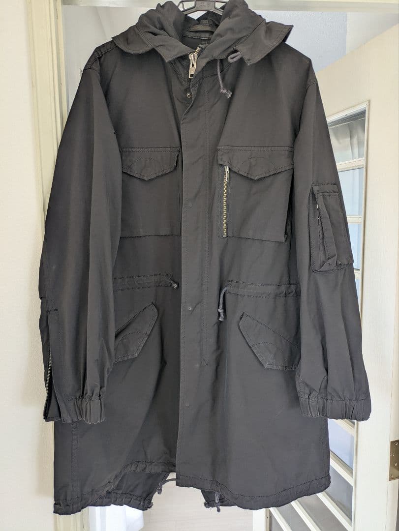 Y's ワイズ 07AW モッズコート 黒 サイズ3