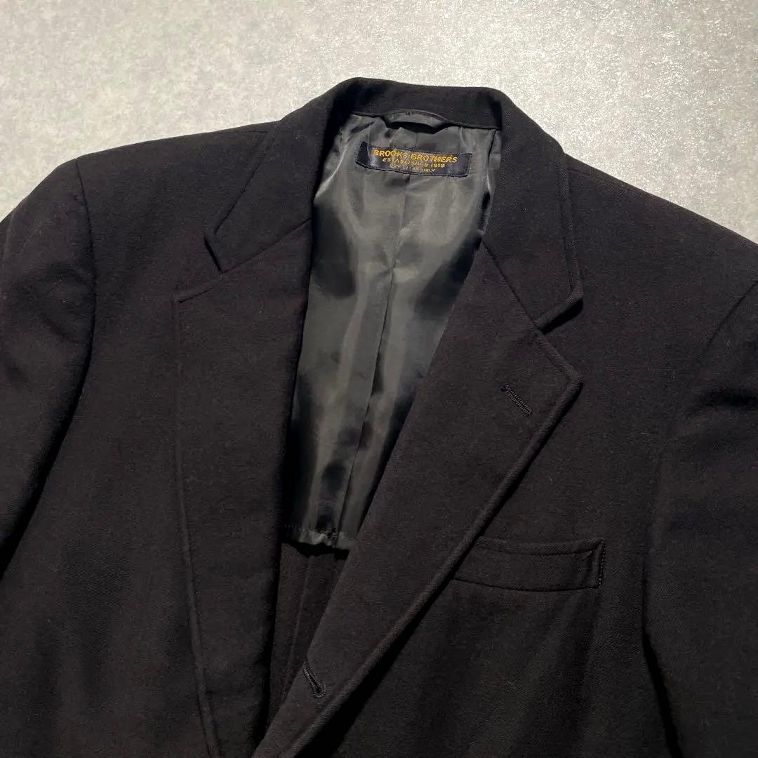 激渋 ブルックスブラザーズ ブレザー カシミヤ混 金ボタン刻印入り 背抜き M