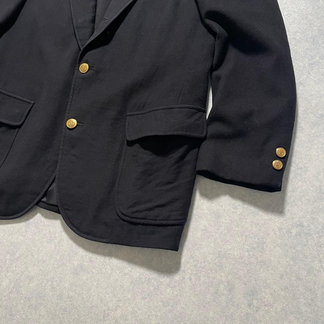 激渋 ブルックスブラザーズ ブレザー カシミヤ混 金ボタン刻印入り 背抜き M