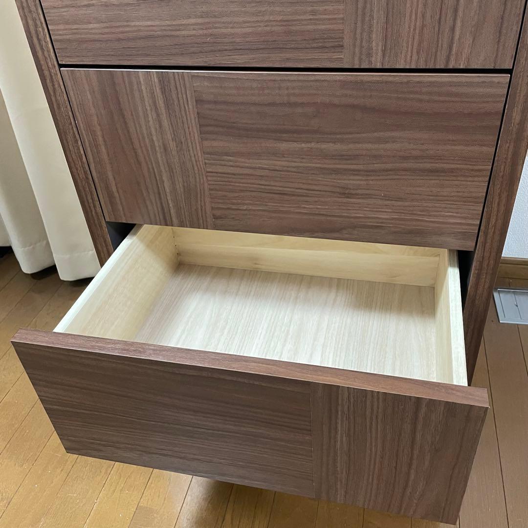 美品　丸繁木工　COMO 604 4段チェスト　プッシュタイプ　国産品　タンス