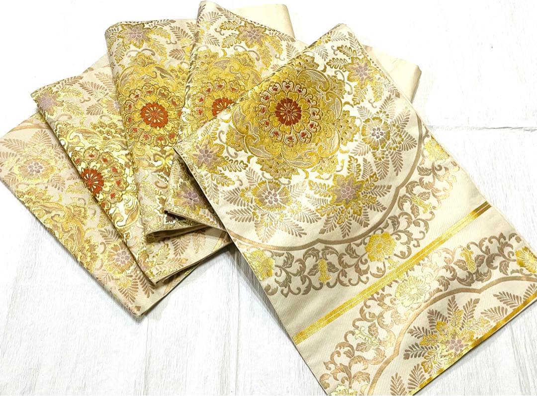 逸品♡ 西陣織　豪華♡金糸　礼装用　正絹　袋帯