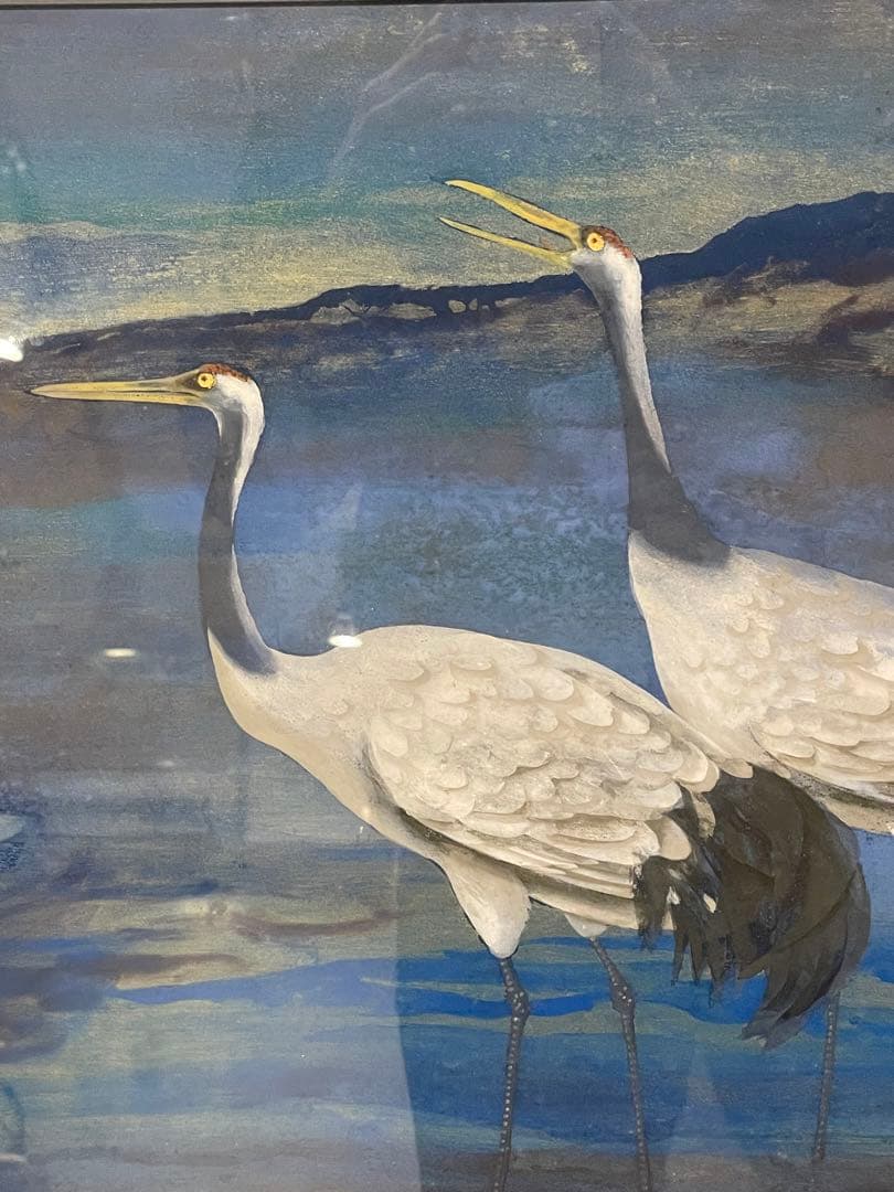 ◆稗田一穂◆作品名　鶴鳴◆10号◆絵画