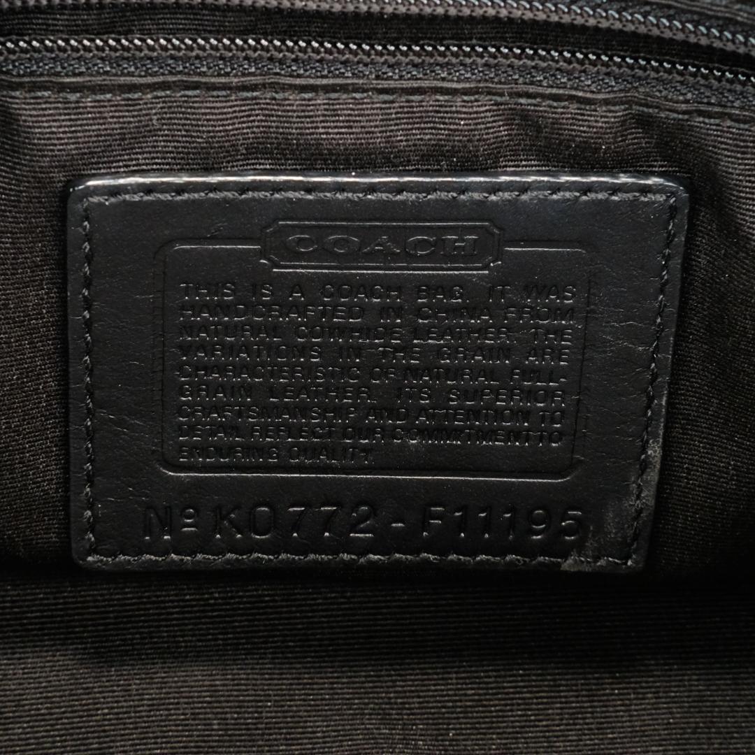 【極美品】COACH フォーマルバッグ ハンドバッグ ワンショルダー レザー 黒