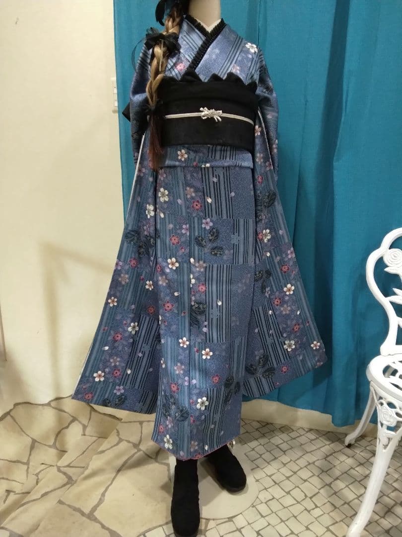 振袖フルセット、正絹鈴乃屋振袖、重ね衿、帯揚げ帯締め、西陣袋帯、襦袢、ガード加工