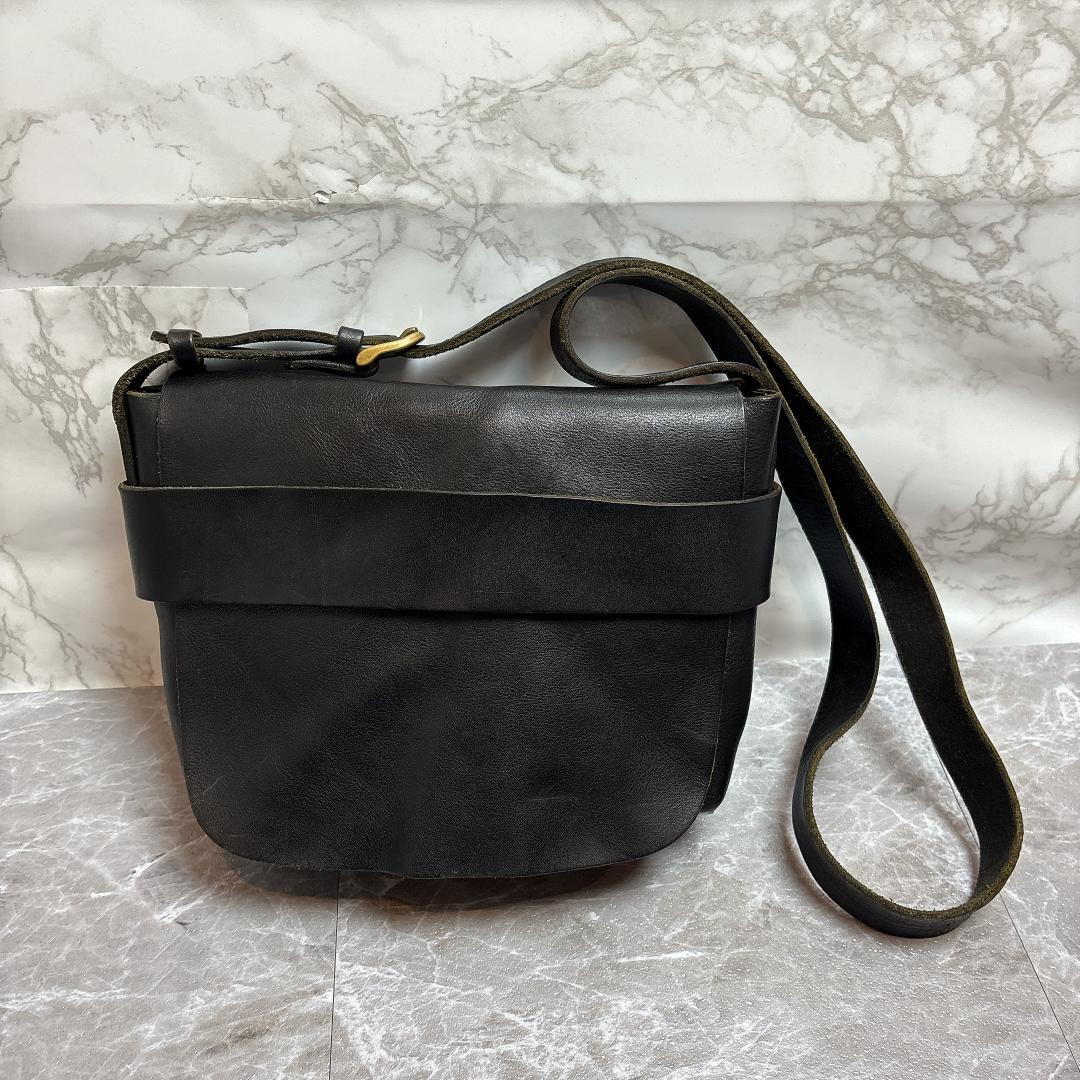 SLOW BEAMS別注 Flap Shoulder Bag 肉厚 本革 スロウ