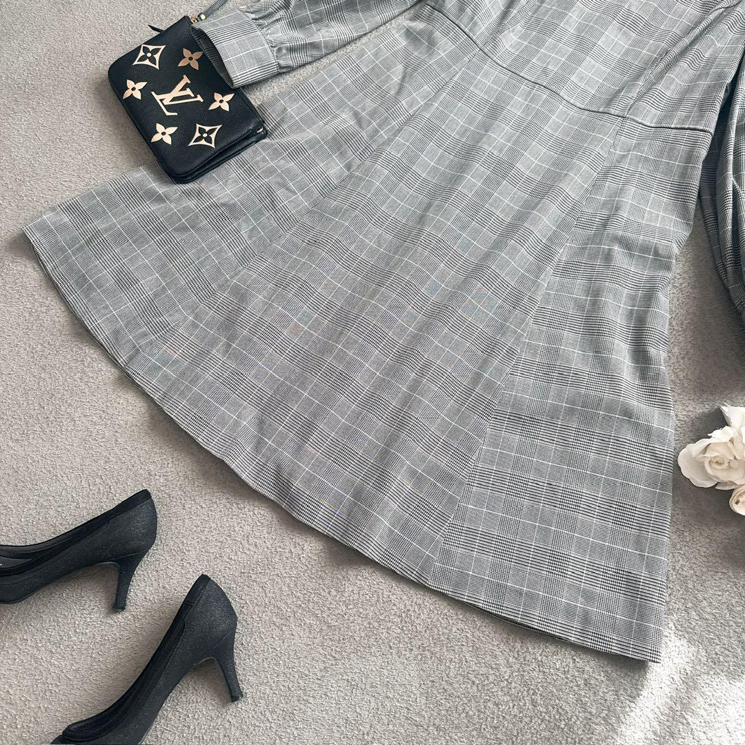 over E オーバーイー グレンチェックワンピース 96サイズ　グラマー