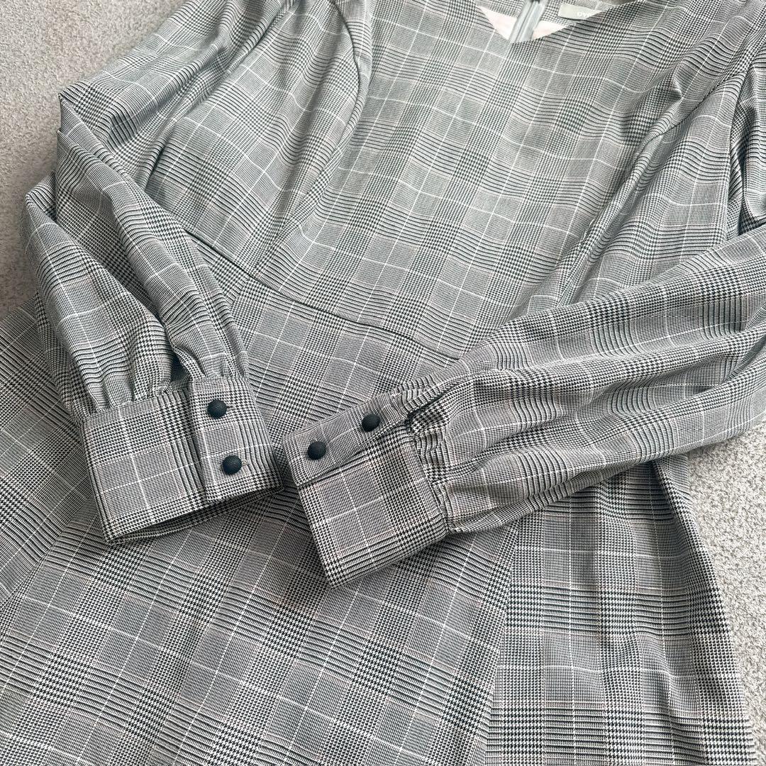 over E オーバーイー グレンチェックワンピース 96サイズ　グラマー