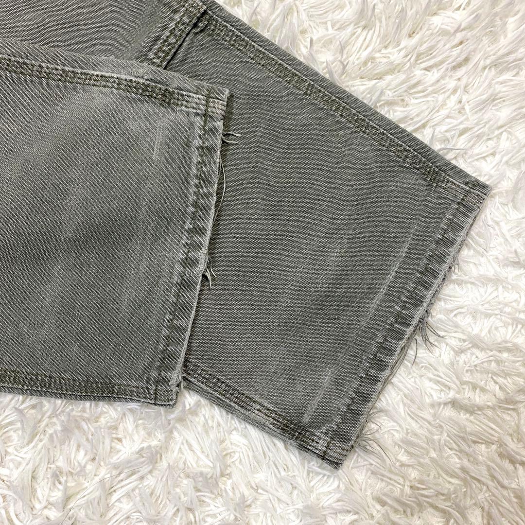 ワ*ル様 襤褸・鬼フェード　カーハート　ダブルニー　モスグリーン　B136 MO