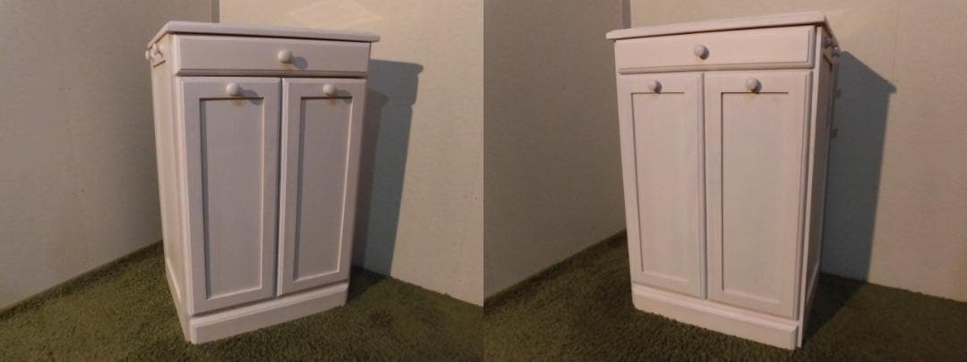 送料無料/展示品/アウトレット/新品★カントリー調★分別ダストボックス（2分別）