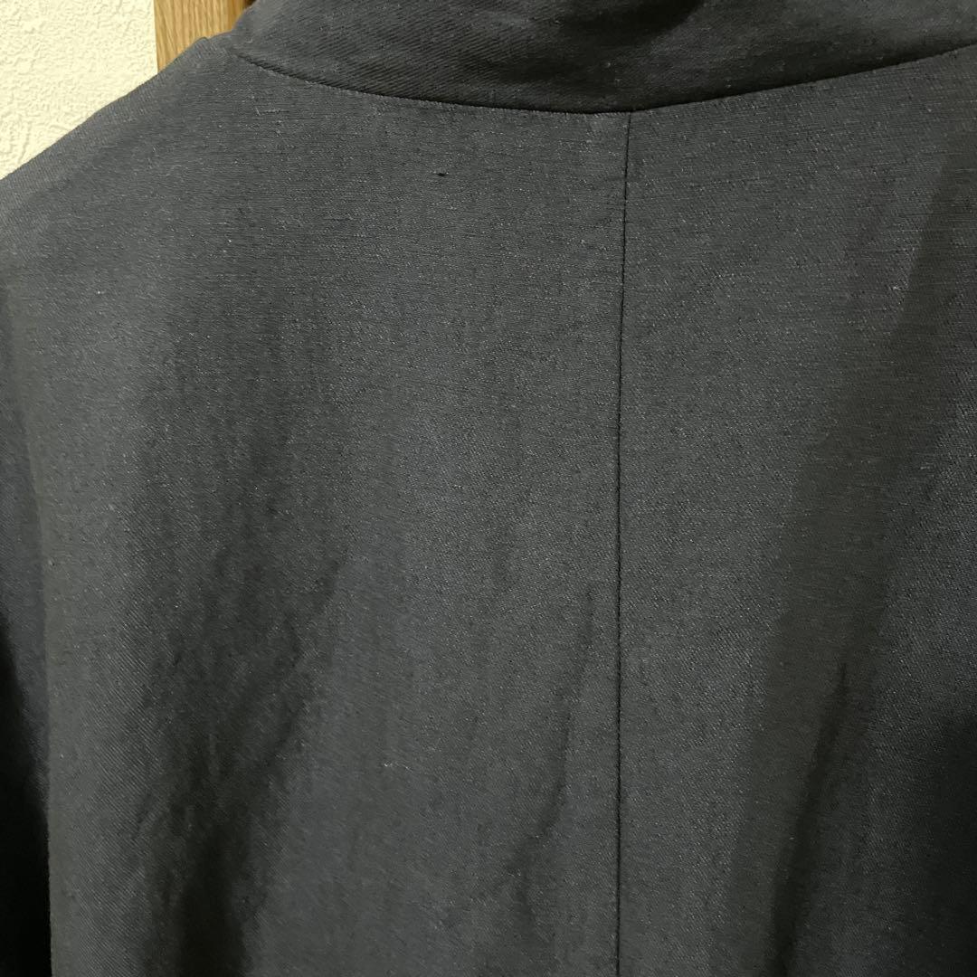 still by hand コットンリネン　ブルゾン　ダークネイビー　50