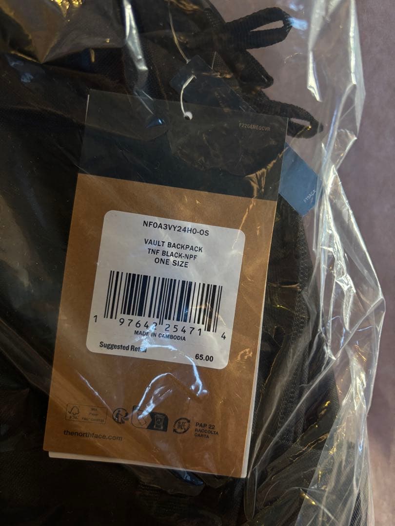 THE NORTH FACE VAULT BACKPACK TNFブラック