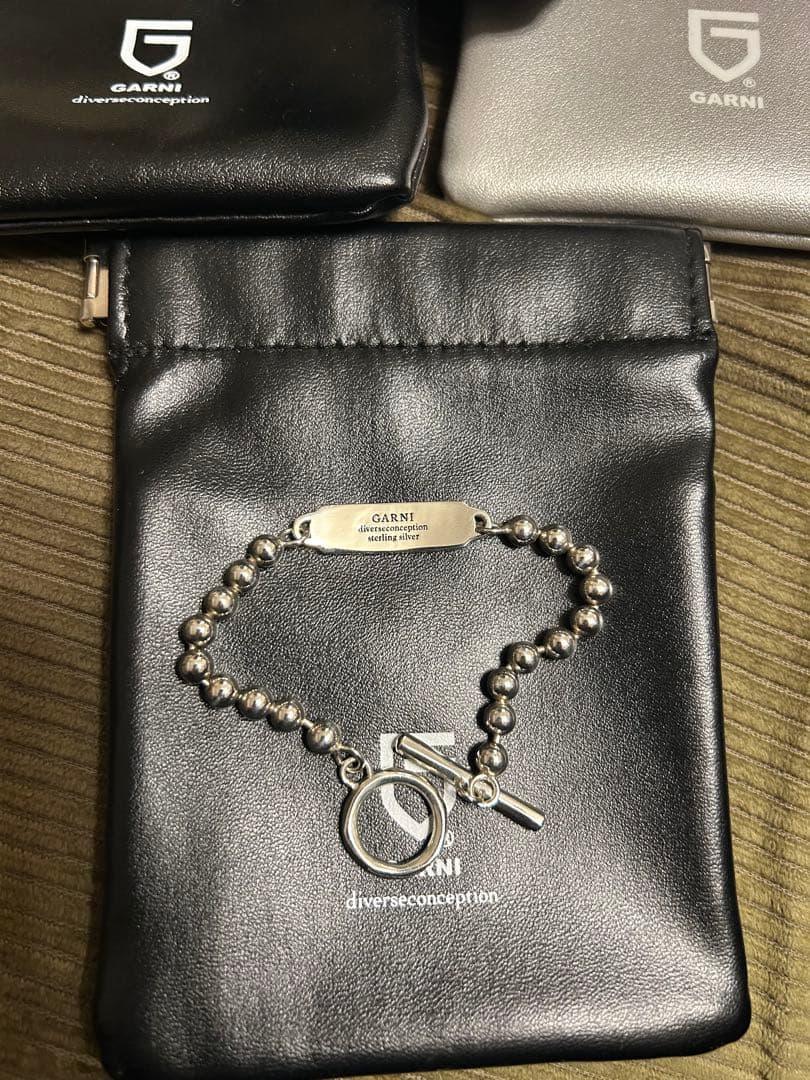 GARNI シルバー ボールチェーン ウォレットチェーン