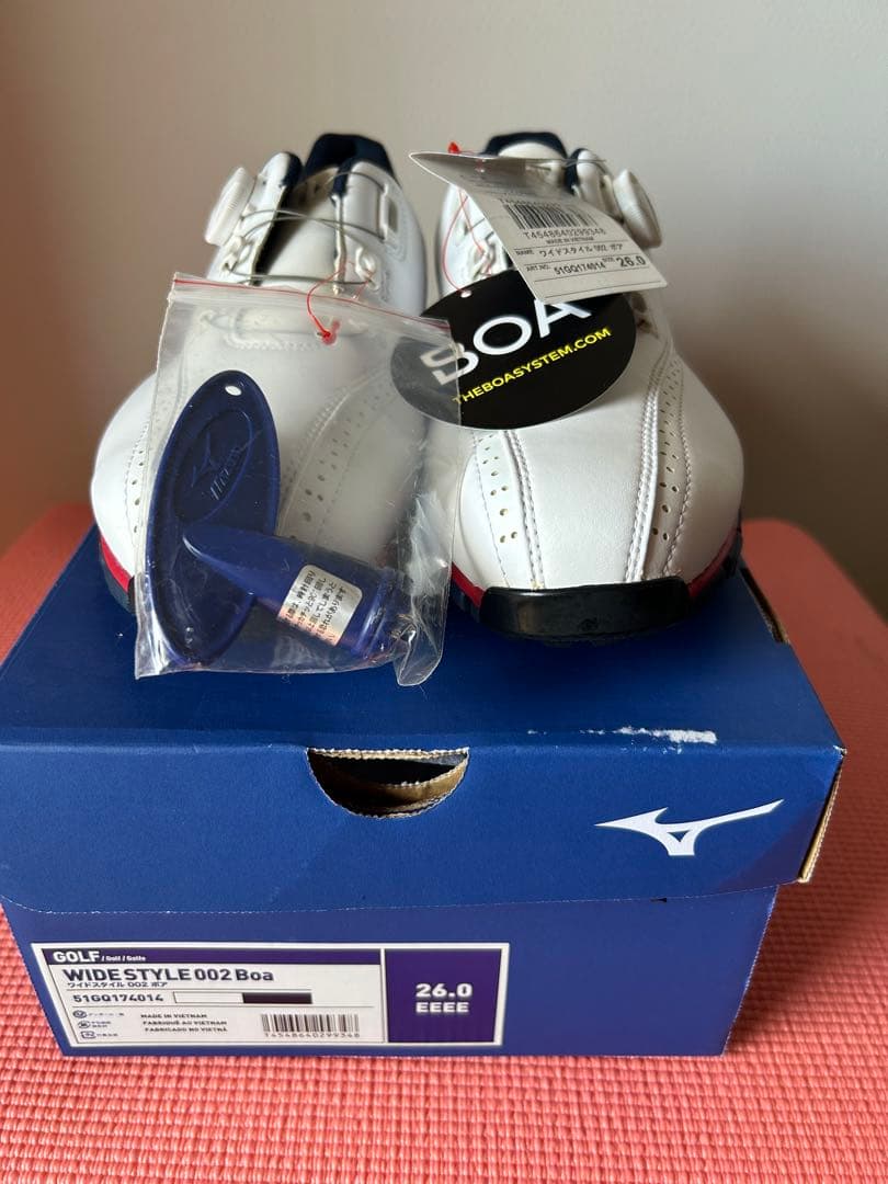 【ミズノ] ゴルフシューズ ワイドスタイル002 ボア メンズ