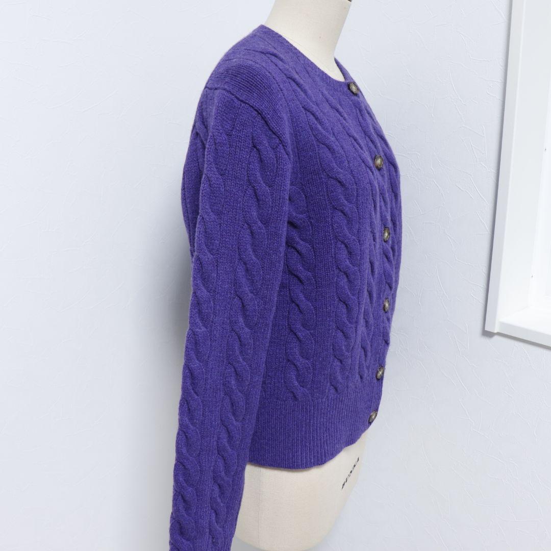 現行 POLO LALPH LAUREN 太ケーブルニット　カシミヤ混　　XL