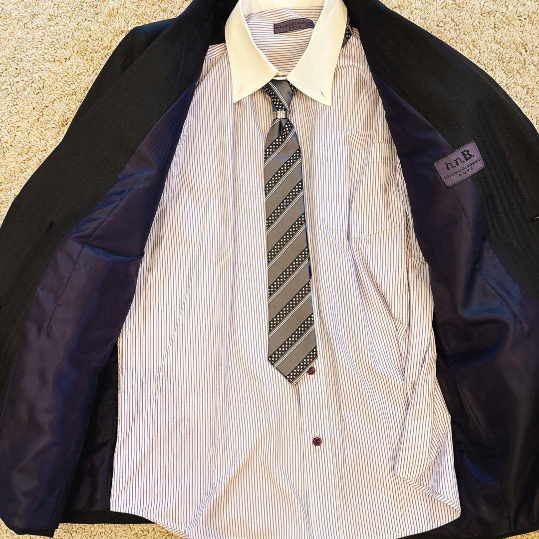 【美品】ヒロミチナカノ　フォーマルスーツ 160 男の子 7点　卒業式 キッズ