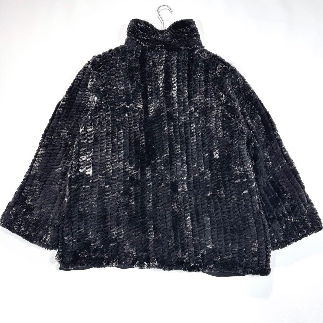 エンバ ファーコート リアルファー リバーシブル シルク 撥水加工