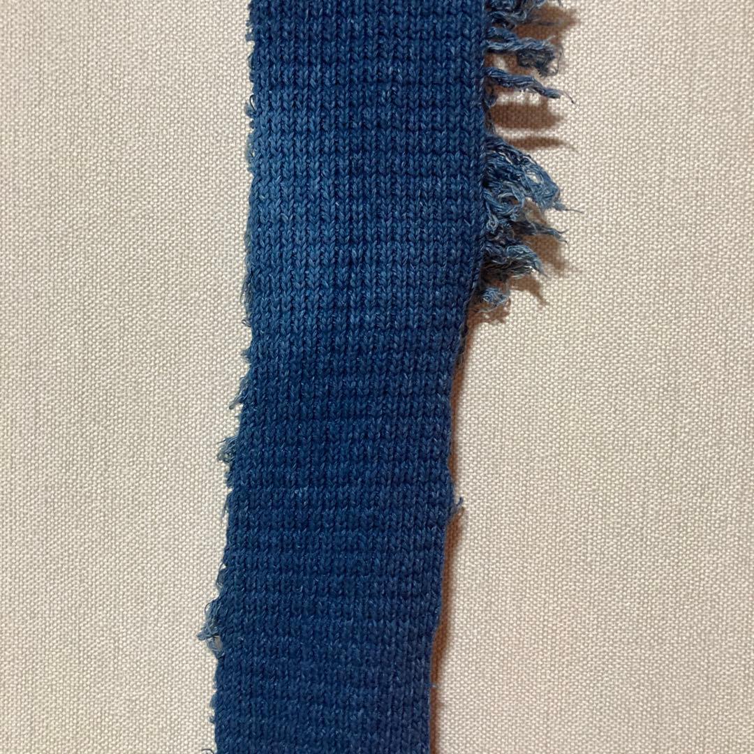 希少 70s usa コットンストール インディゴ ロサンゼルス製 ビンテージ