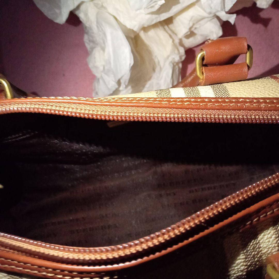 Burberry ミニボストンバッグ シャドーホース入り