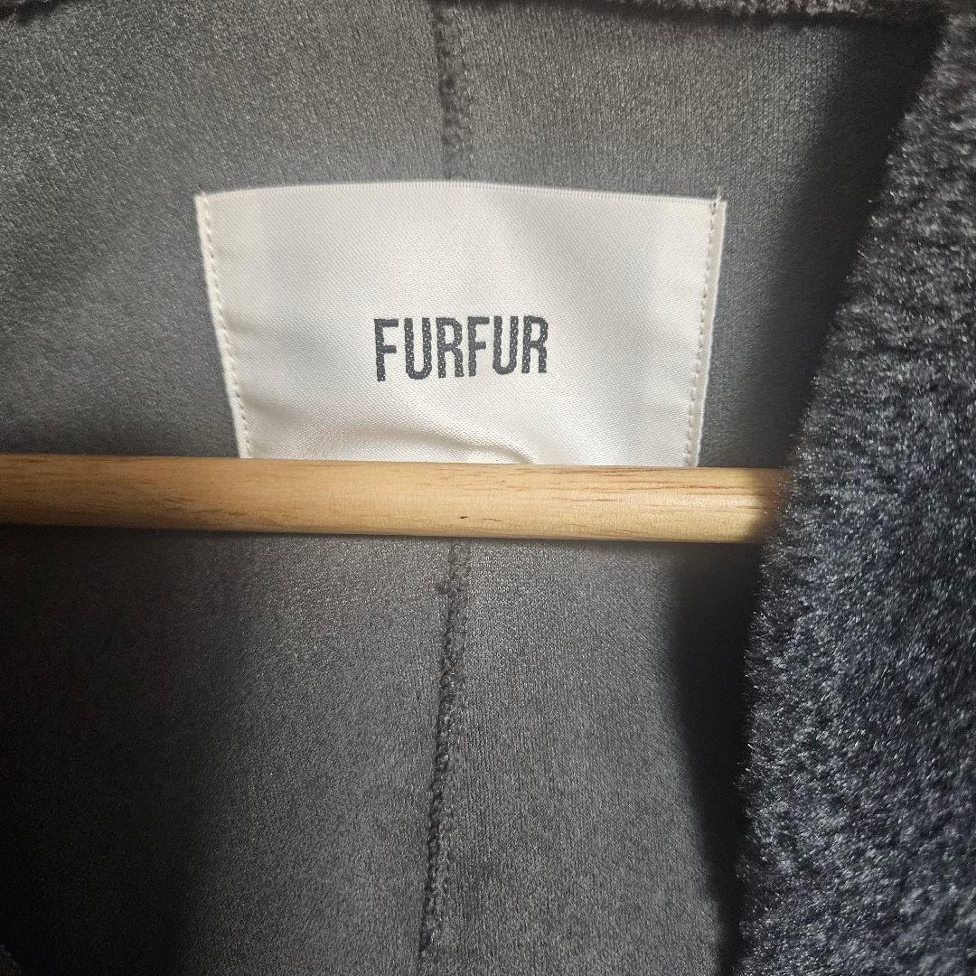 美品　FURFUR ファーファー　ボアダッフルコート グレー　ロング