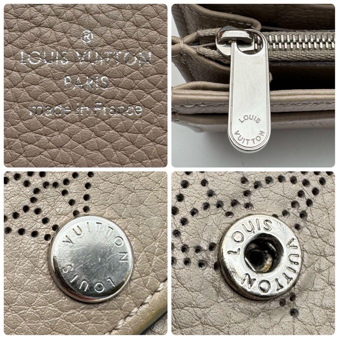 【極美品】ルイヴィトン　マヒナ　ポルトフォイユ・イリス　長財布　ガレ　ベージュ