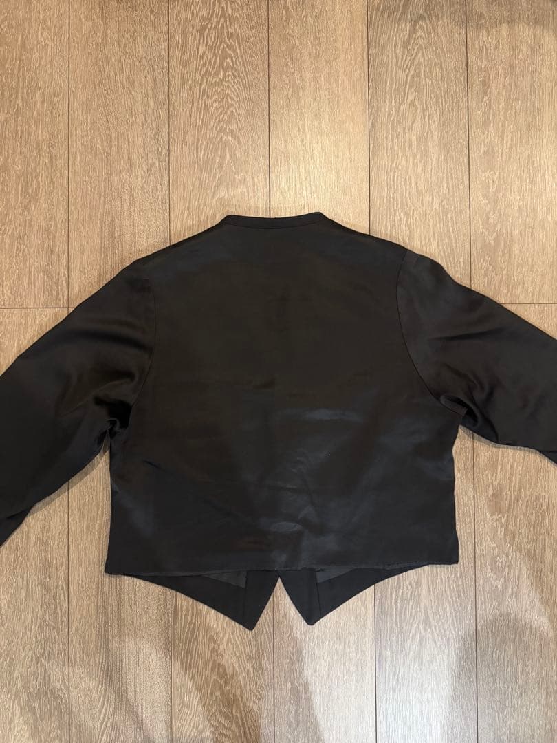 ヨウジヤマモト　短丈ノーカラージャケット