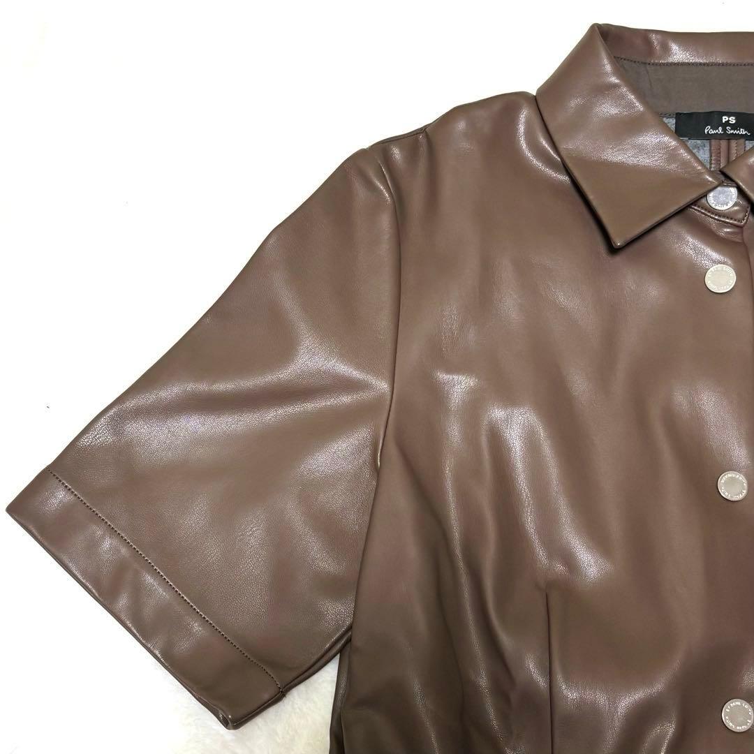 美品 ✨ポールスミス PS PaulSmith レザー シャツワンピース ロング