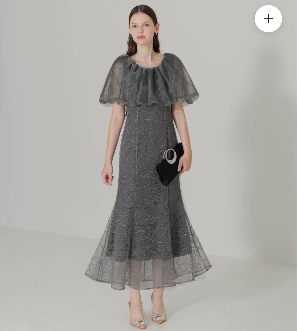 LEJA 2WAYオフショルダーパフスリーブマーメイドドレス