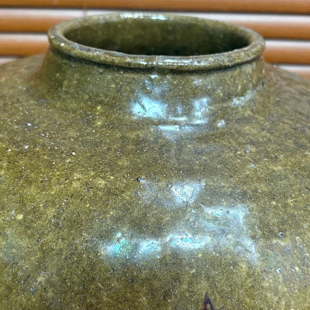 古唐津焼　大きい壺