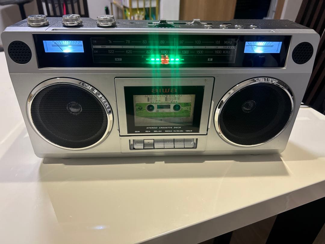 AIWA ラジカセ カセットプレーヤー シルバー モデルGAA4-RCP0001