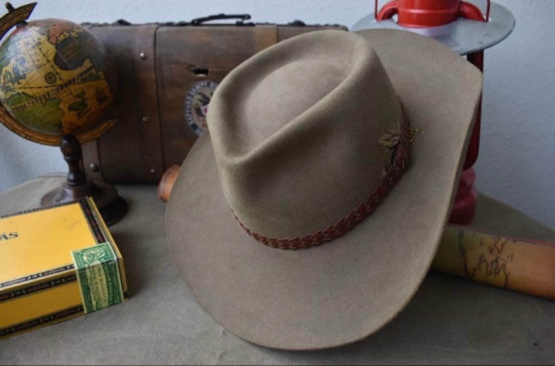 AKUBRA／ヴィンテージ／ラビットファー／テンガロンハット／オーストラリア製