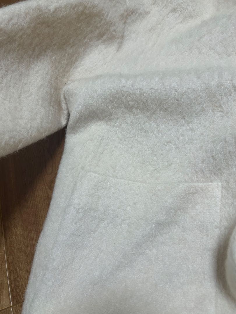 yori ウールモヘアシャギージャケット　ベビーピンク